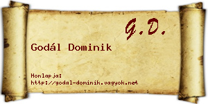 Godál Dominik névjegykártya